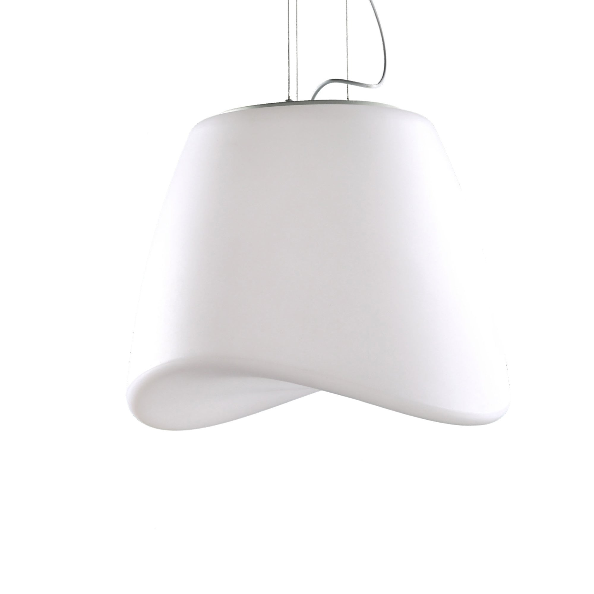 M1505 Cool Pendant 3 Light E27 Round Outdoor Matt White / Opal White