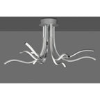 M6105 Corinto Ceiling 90cm 60W LED Silver Chrome