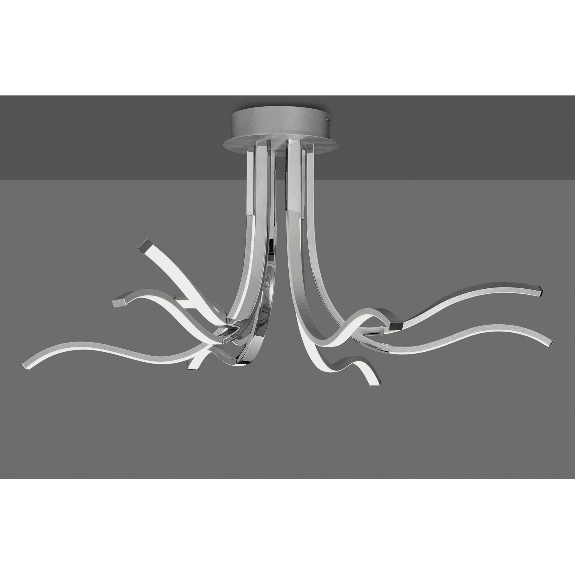 M6105 Corinto Ceiling 90cm 60W LED Silver Chrome