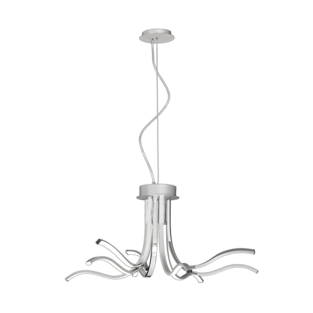 M6105 Corinto Ceiling 90cm 60W LED Silver Chrome