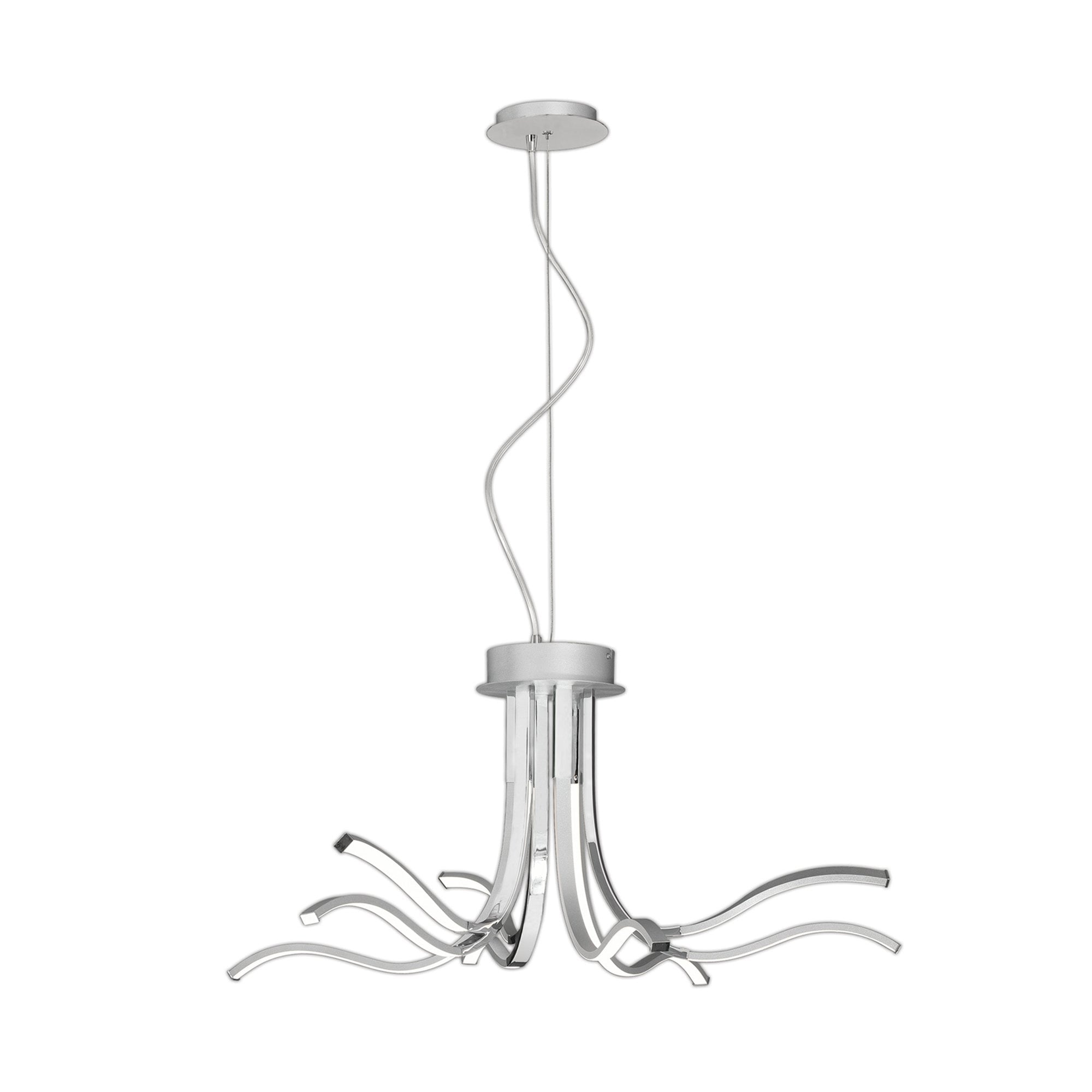 M6105 Corinto Ceiling 90cm 60W LED Silver Chrome