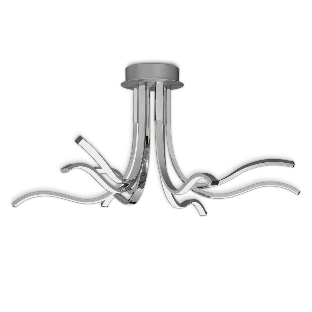 M6105 Corinto Ceiling 90cm 60W LED Silver Chrome