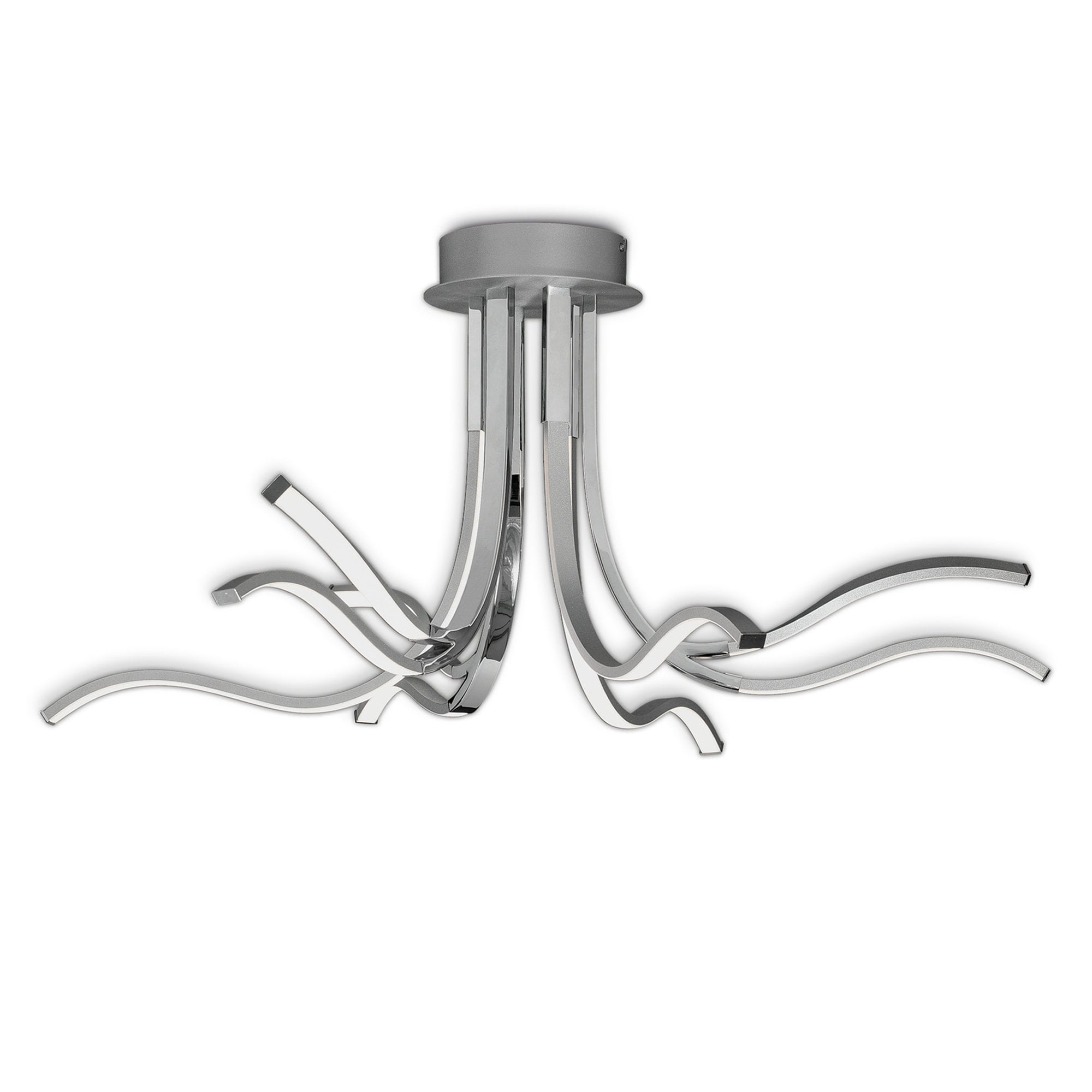 M6105 Corinto Ceiling 90cm 60W LED Silver Chrome