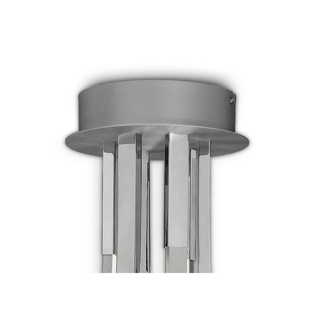 M6105 Corinto Ceiling 90cm 60W LED Silver Chrome