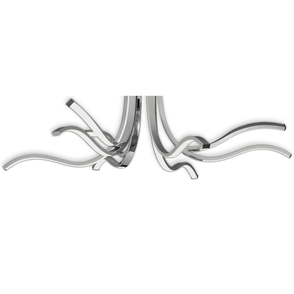 M6105 Corinto Ceiling 90cm 60W LED Silver Chrome