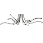 M6105 Corinto Ceiling 90cm 60W LED Silver Chrome