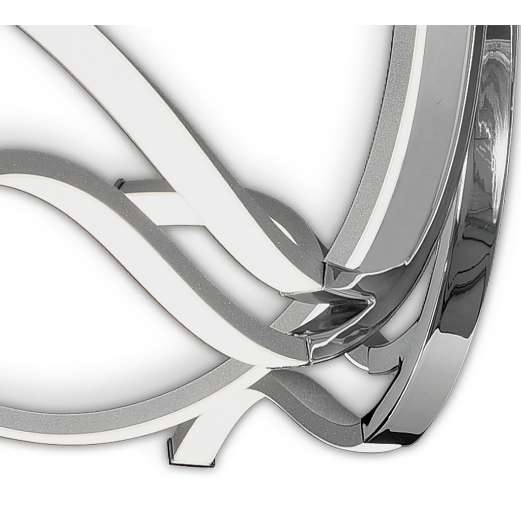 M6105 Corinto Ceiling 90cm 60W LED Silver Chrome