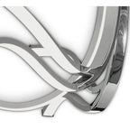 M6105 Corinto Ceiling 90cm 60W LED Silver Chrome