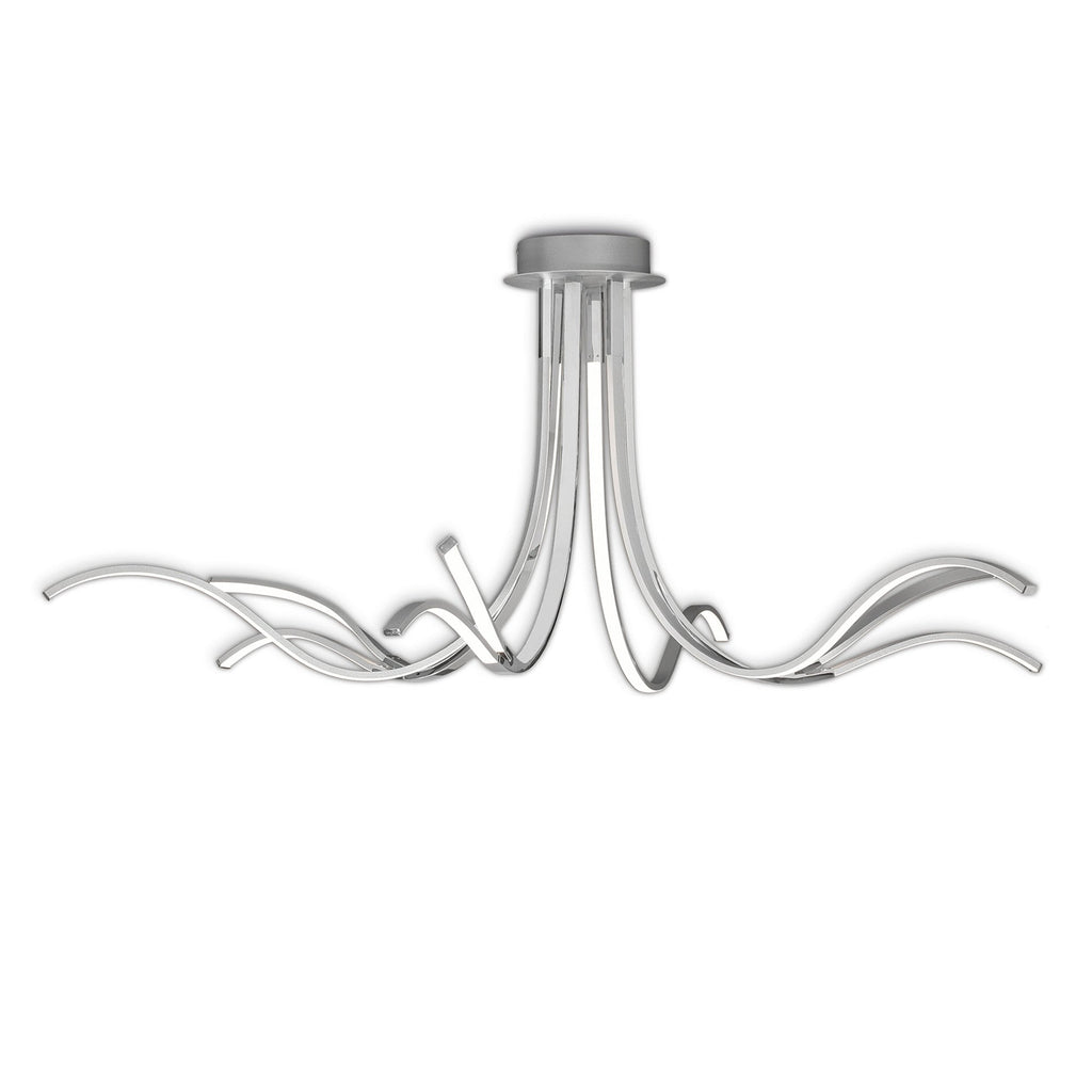 M6106 Corinto Ceiling 140cm 80W LED Silver Chrome