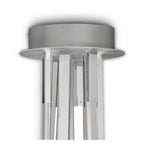 M6106 Corinto Ceiling 140cm 80W LED Silver Chrome