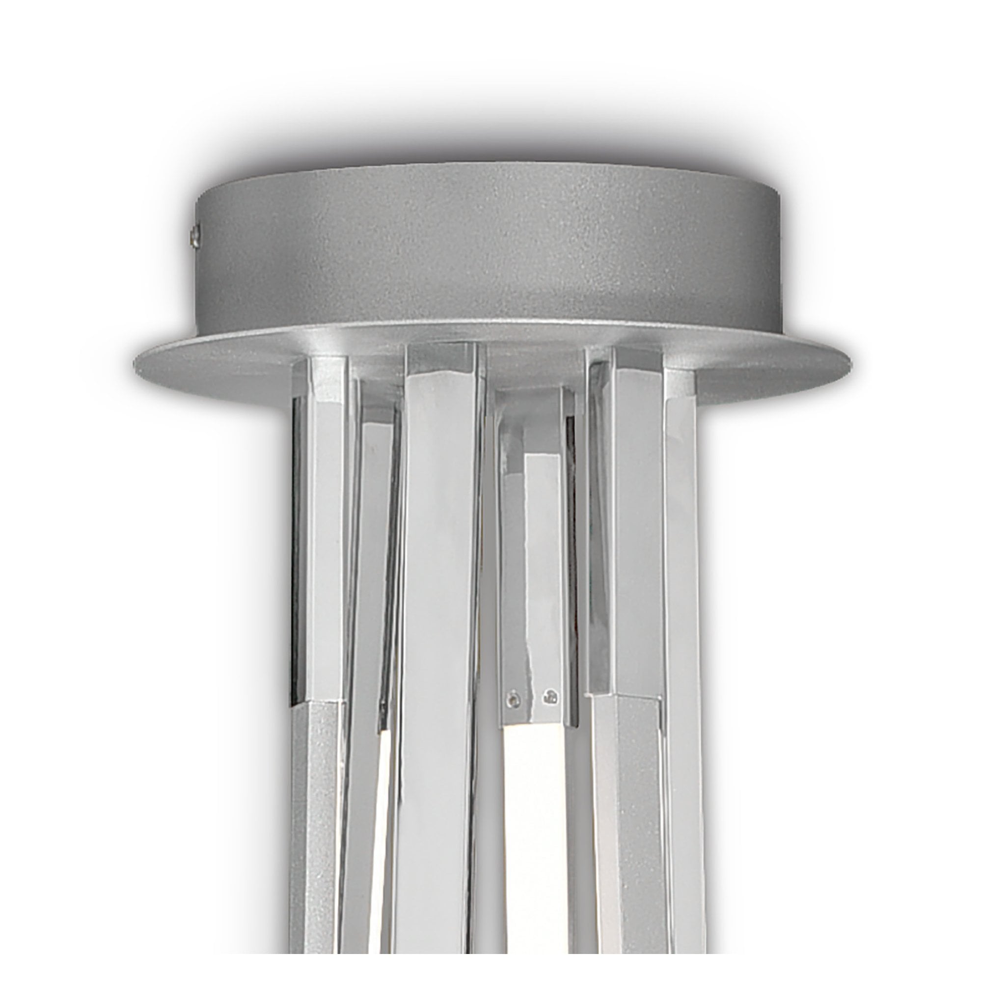 M6106 Corinto Ceiling 140cm 80W LED Silver Chrome