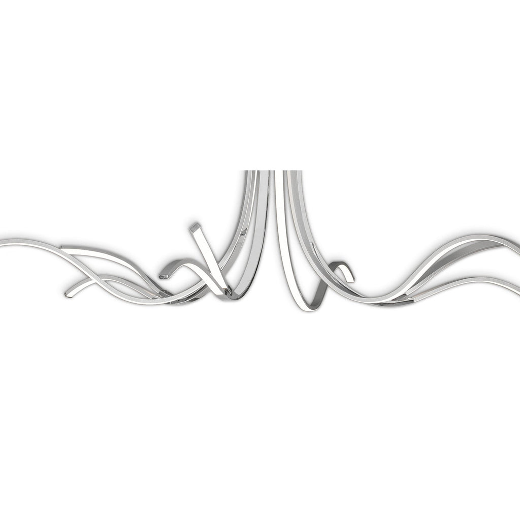 M6106 Corinto Ceiling 140cm 80W LED Silver Chrome
