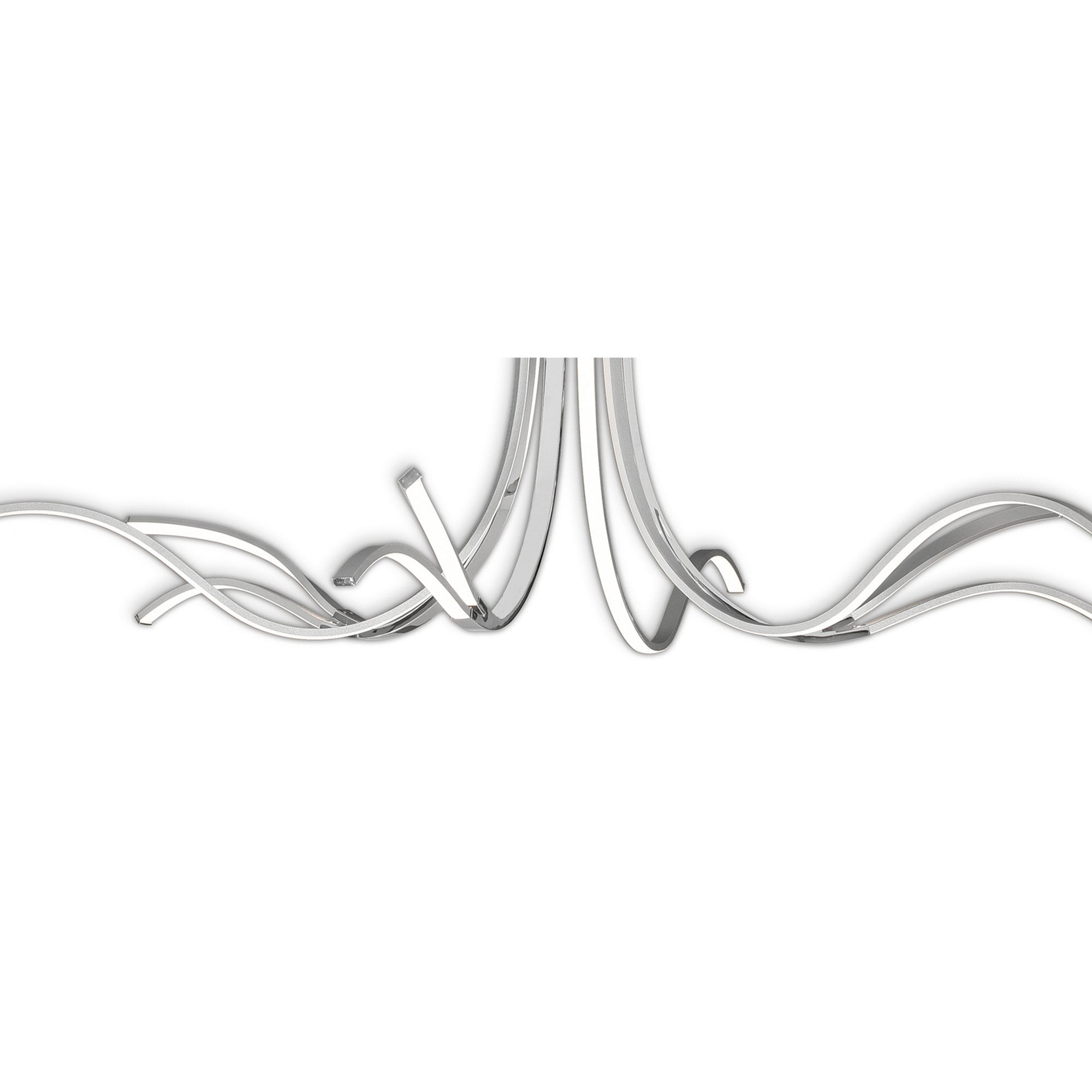 M6106 Corinto Ceiling 140cm 80W LED Silver Chrome