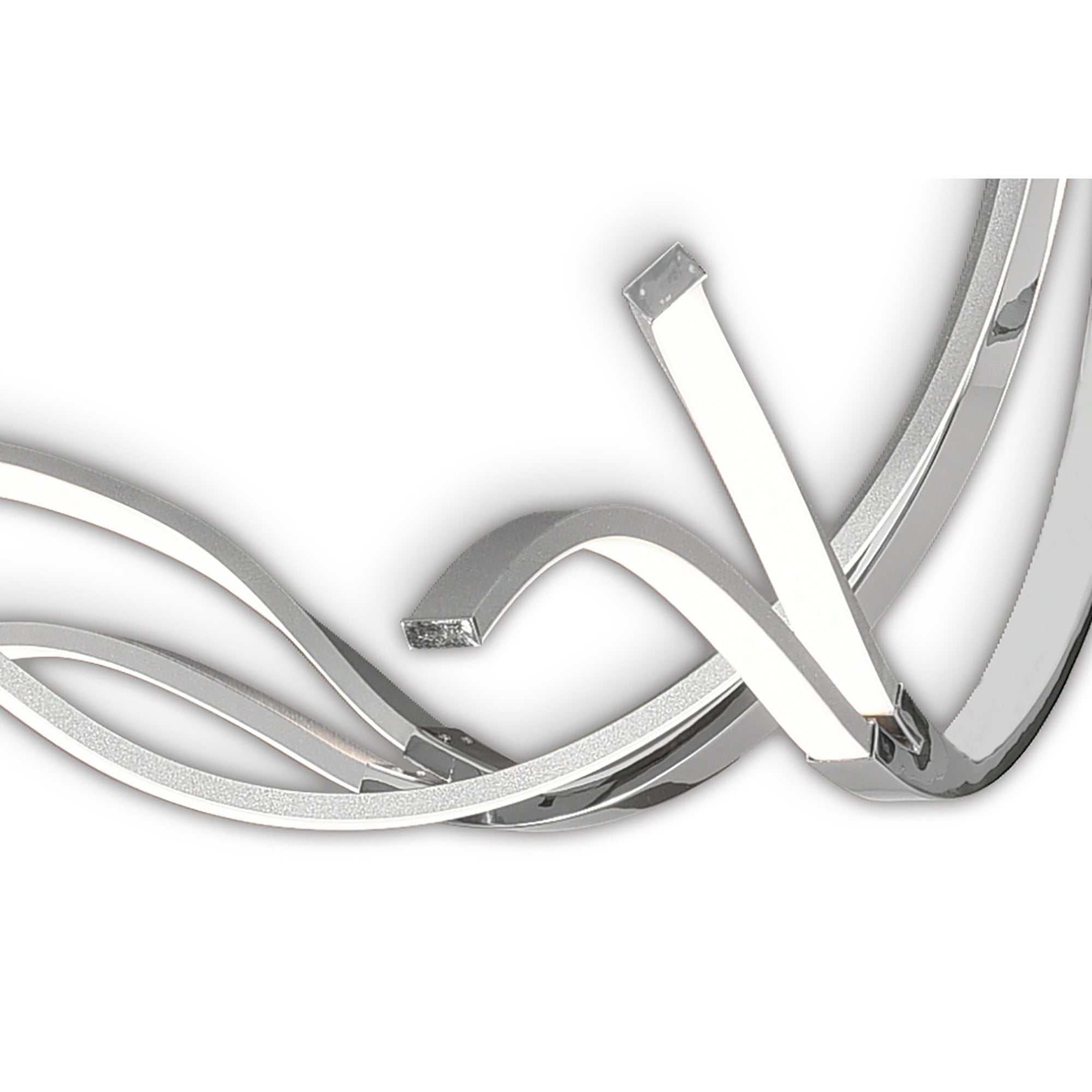 M6106 Corinto Ceiling 140cm 80W LED Silver Chrome