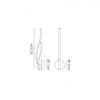 M6107 Corinto Wall Light 12W LED Silver Chrome