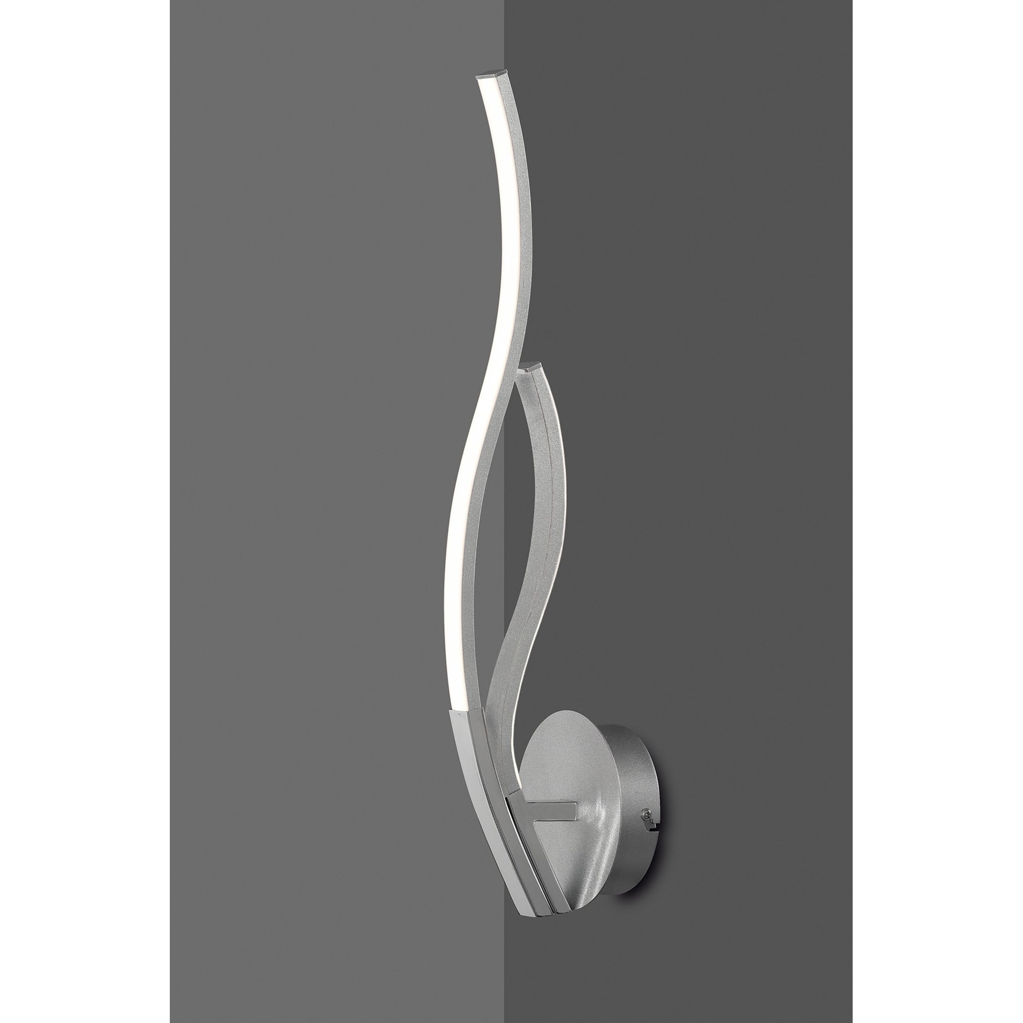 M6107 Corinto Wall Light 12W LED Silver Chrome (S)