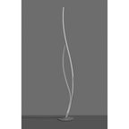 M6108 Corinto Floor Lamp 174cm 30W LED Silver Chrome