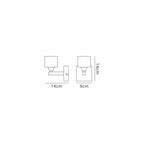 M2363 Cuadrax Wall Lamp 1 Light G9 Polished Chrome