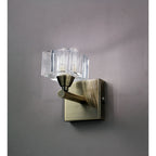 M2363AB/S Cuadrax Wall Switched 1 Light G9 Antique Brass