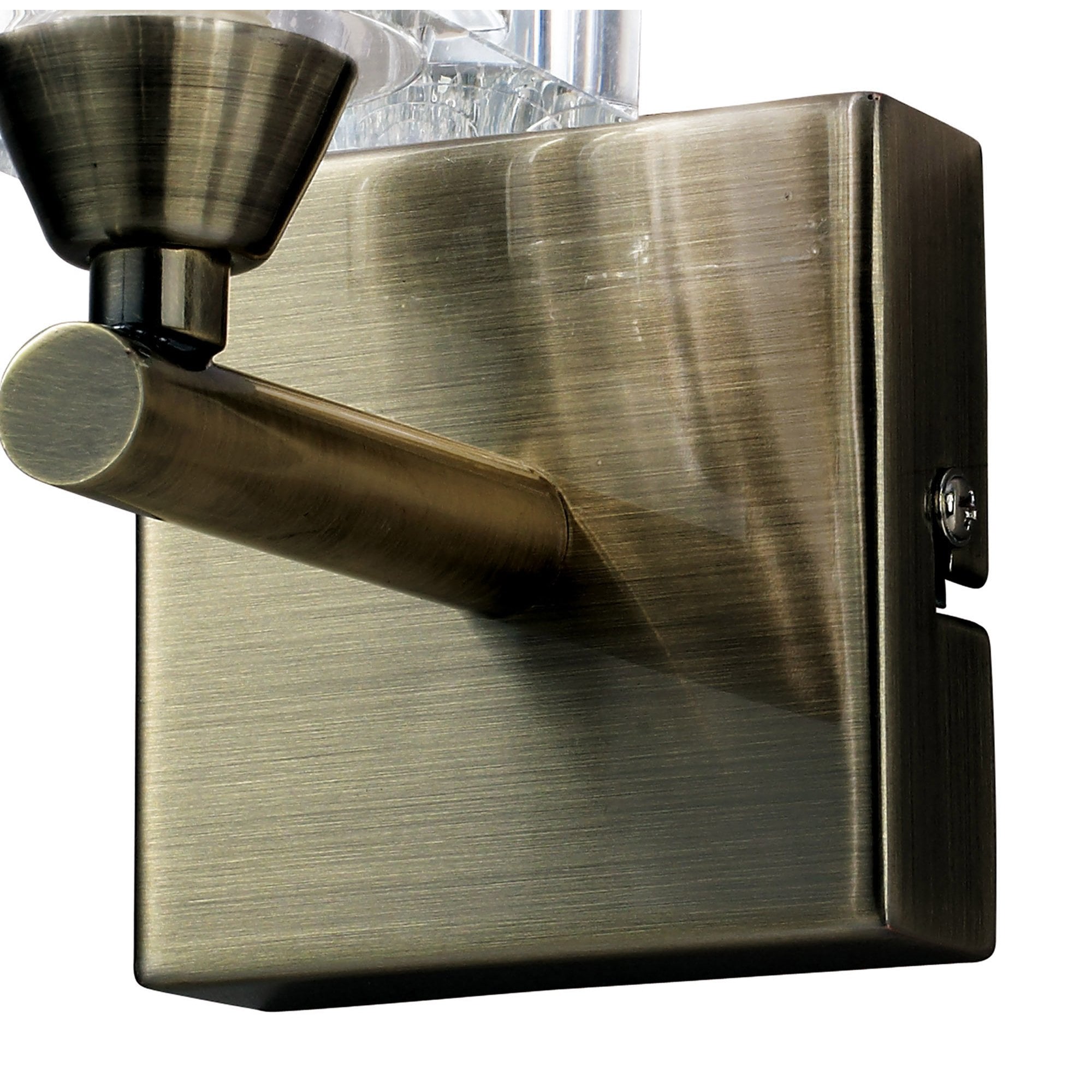 M2363AB/S Cuadrax Wall Switched 1 Light G9 Antique Brass