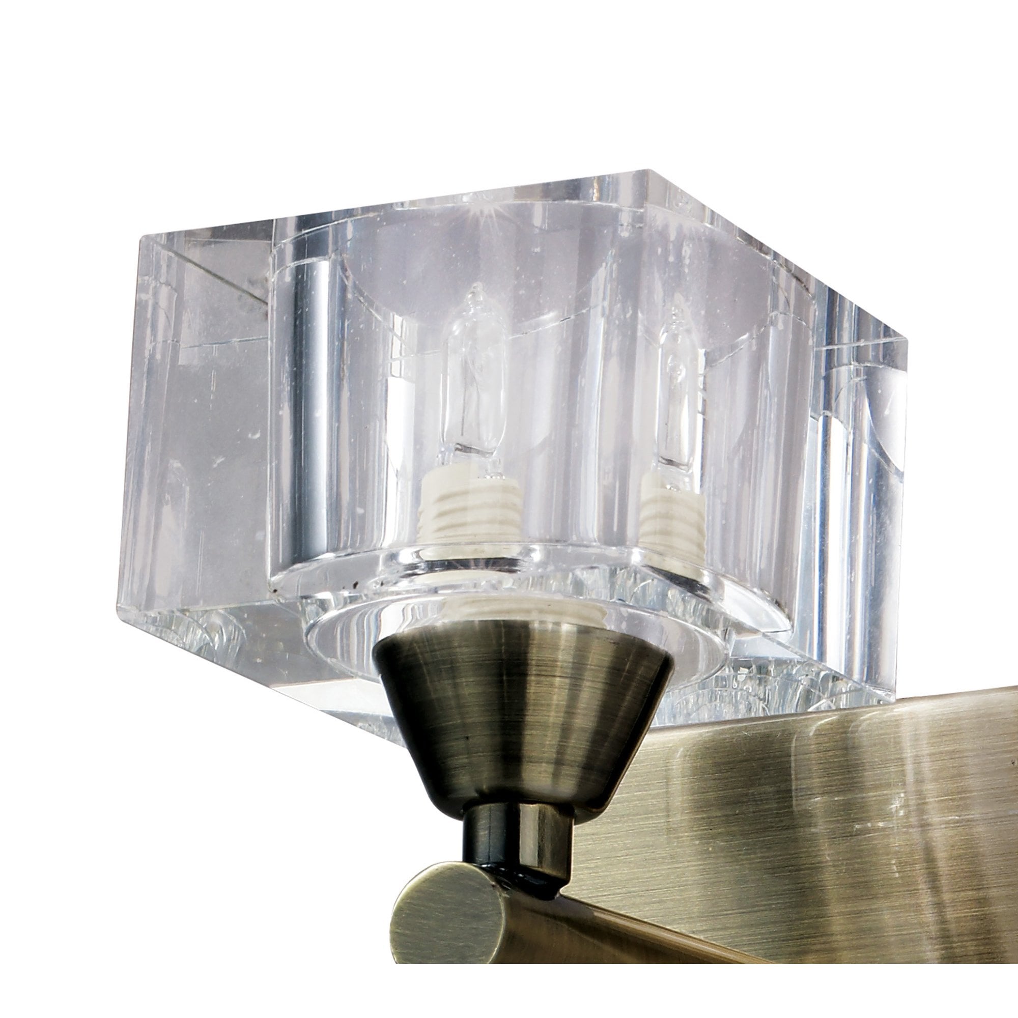 M2363AB Cuadrax Wall 1 Light G9 Antique Brass