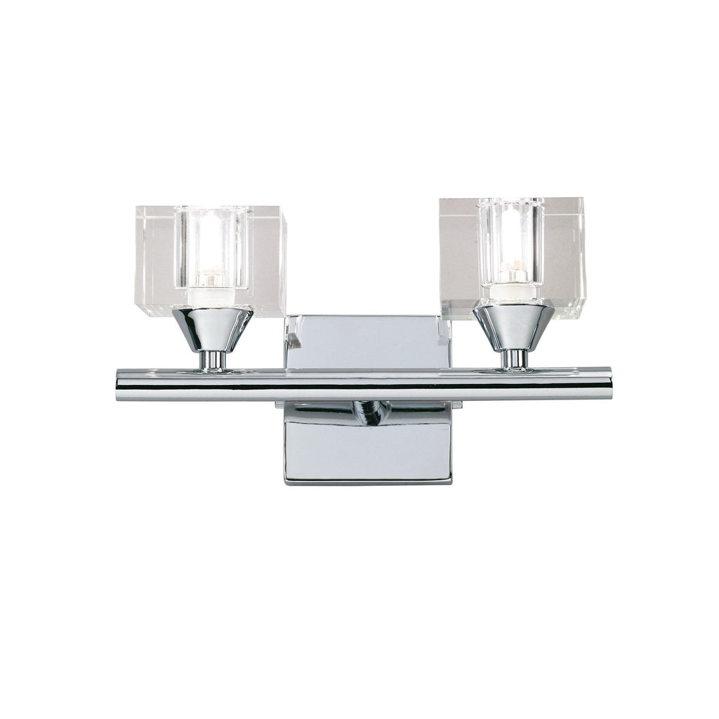 M2364 Cuadrax Wall Lamp 2 Light G9 Polished Chrome