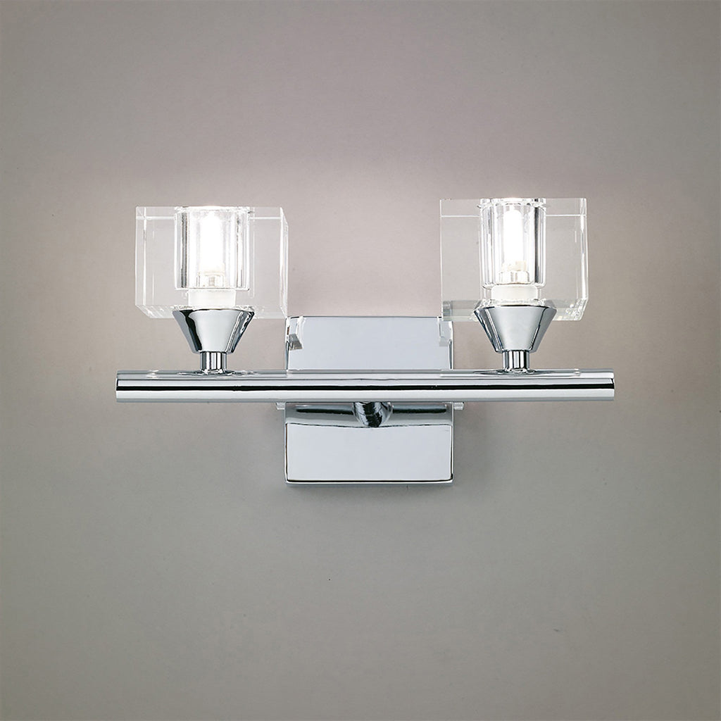 M2364 Cuadrax Wall Lamp 2 Light G9 Polished Chrome