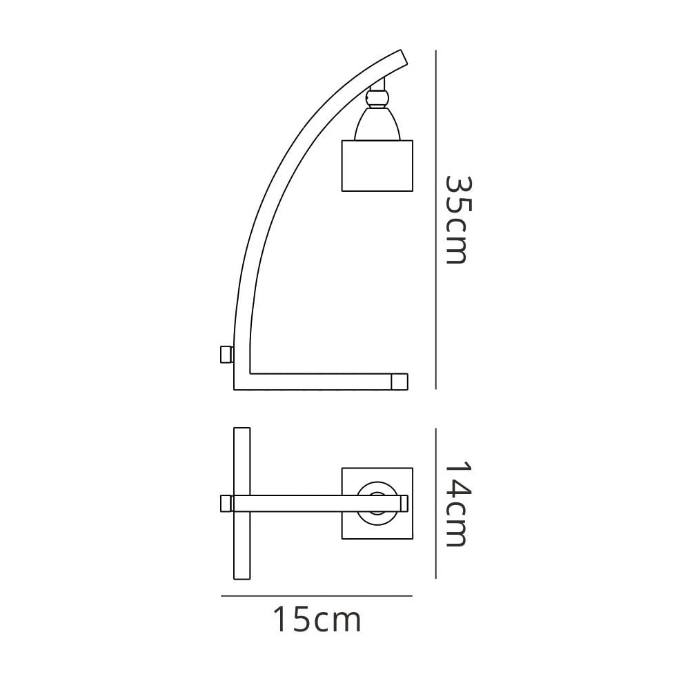 M2365 Cuadrax Table Lamp 1 Light G9 Polished Chrome