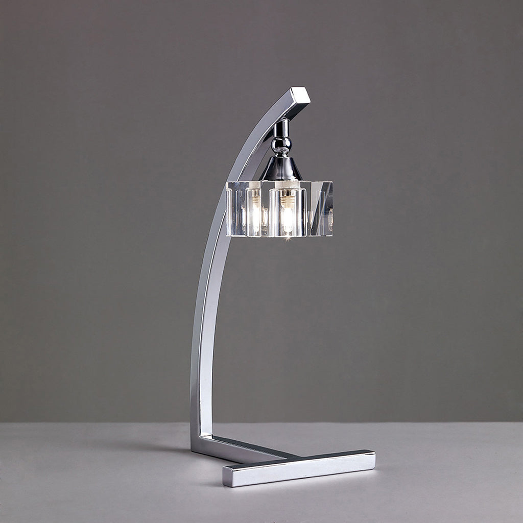 M2365 Cuadrax Table Lamp 1 Light G9 Polished Chrome