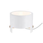 M5592 Cube Table Lamp Wide 1x40W White Metal / Wood