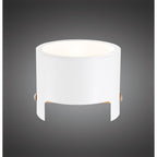 M5592 Cube Table Lamp Wide 1x40W White Metal / Wood