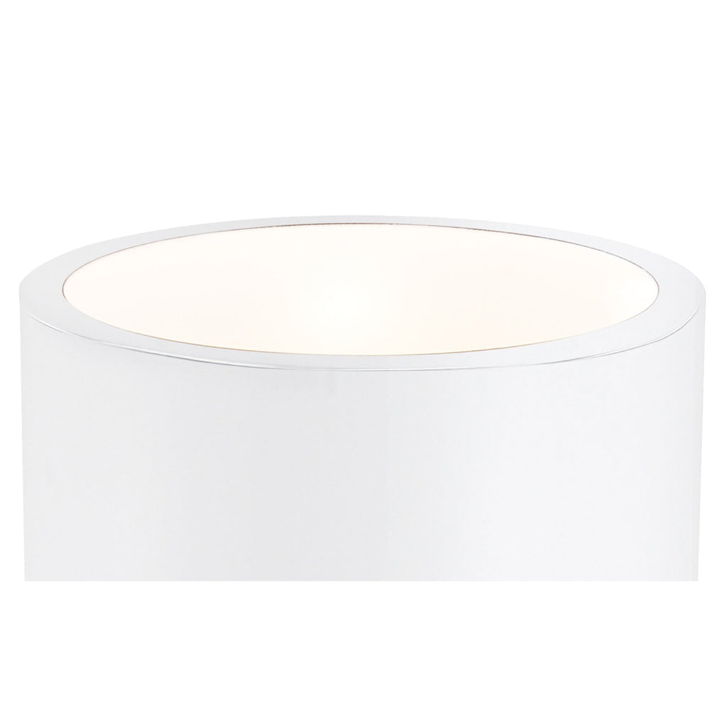M5592 Cube Table Lamp Wide 1x40W White Metal / Wood