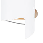 M5592 Cube Table Lamp Wide 1x40W White Metal / Wood