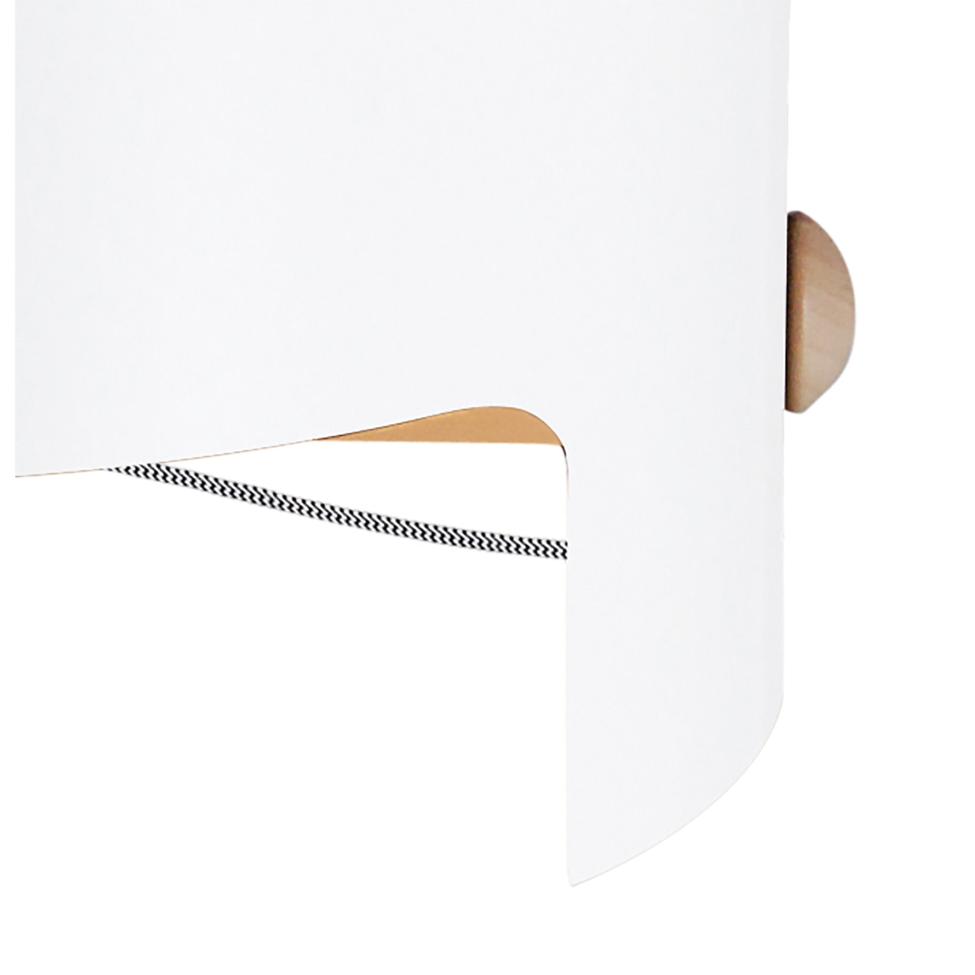 M5592 Cube Table Lamp Wide 1x40W White Metal / Wood