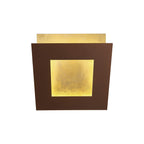 M8117 Dalia 18cm Wall Lamp 18W LED Gold/Rust Brown