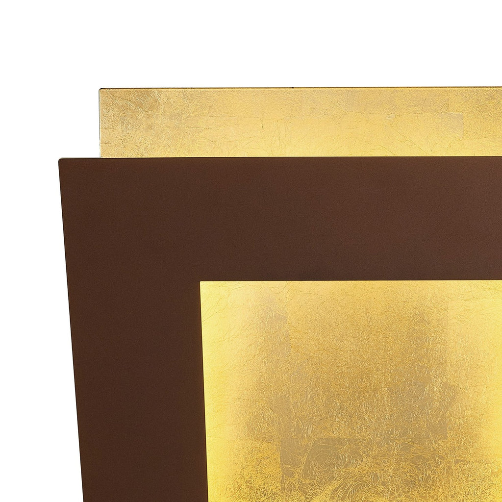M8117 Dalia 18cm Wall Lamp 18W LED Gold/Rust Brown