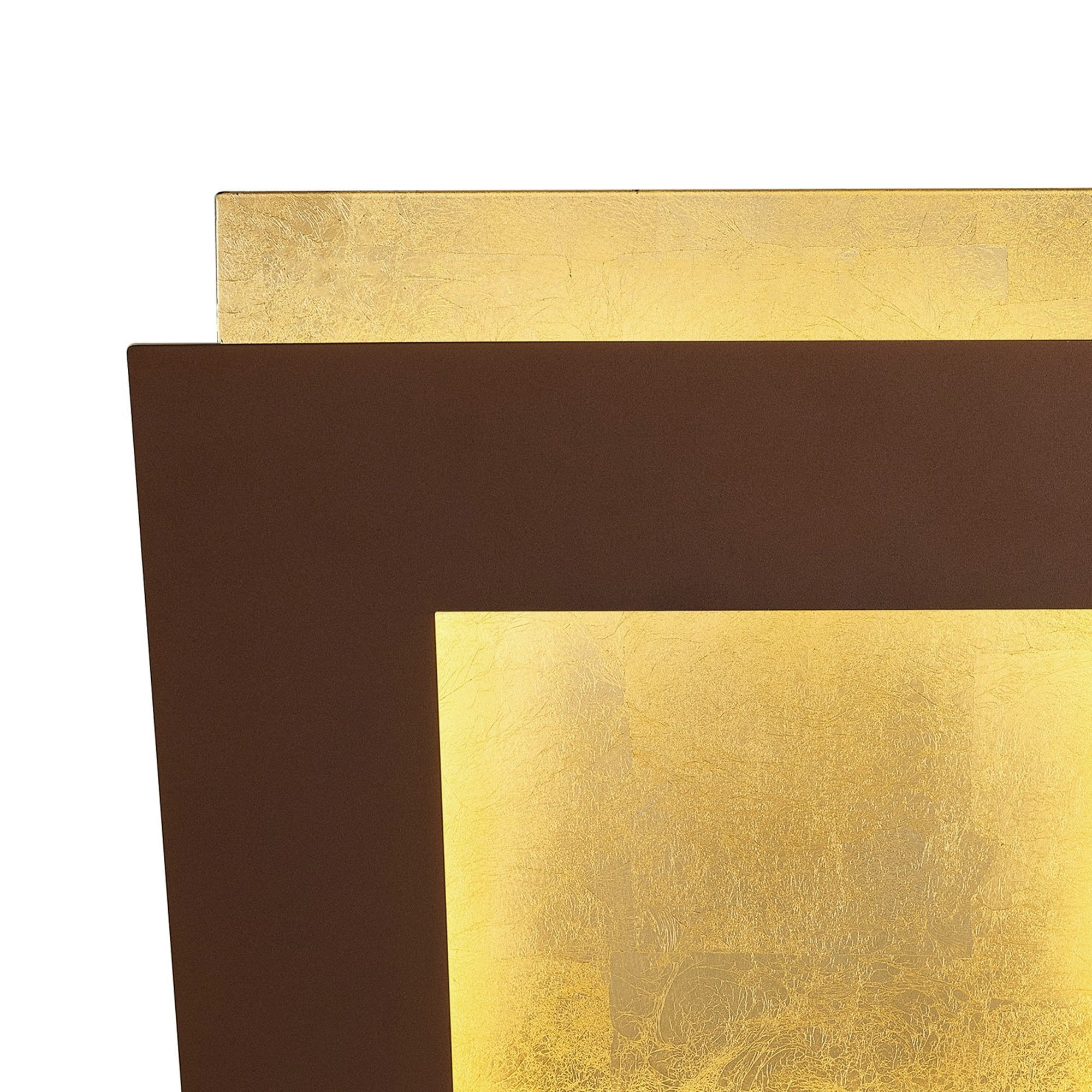 M8146 Dalia 40cm Wall Lamp 40W LED Gold/Rust Brown