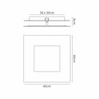 M8144 Dalia 40cm Wall Lamp 40W LED Gold/White