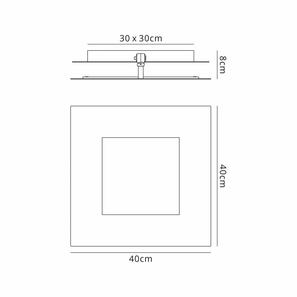 M8145 Dalia 40cm Wall Lamp 40W LED Gold/Black