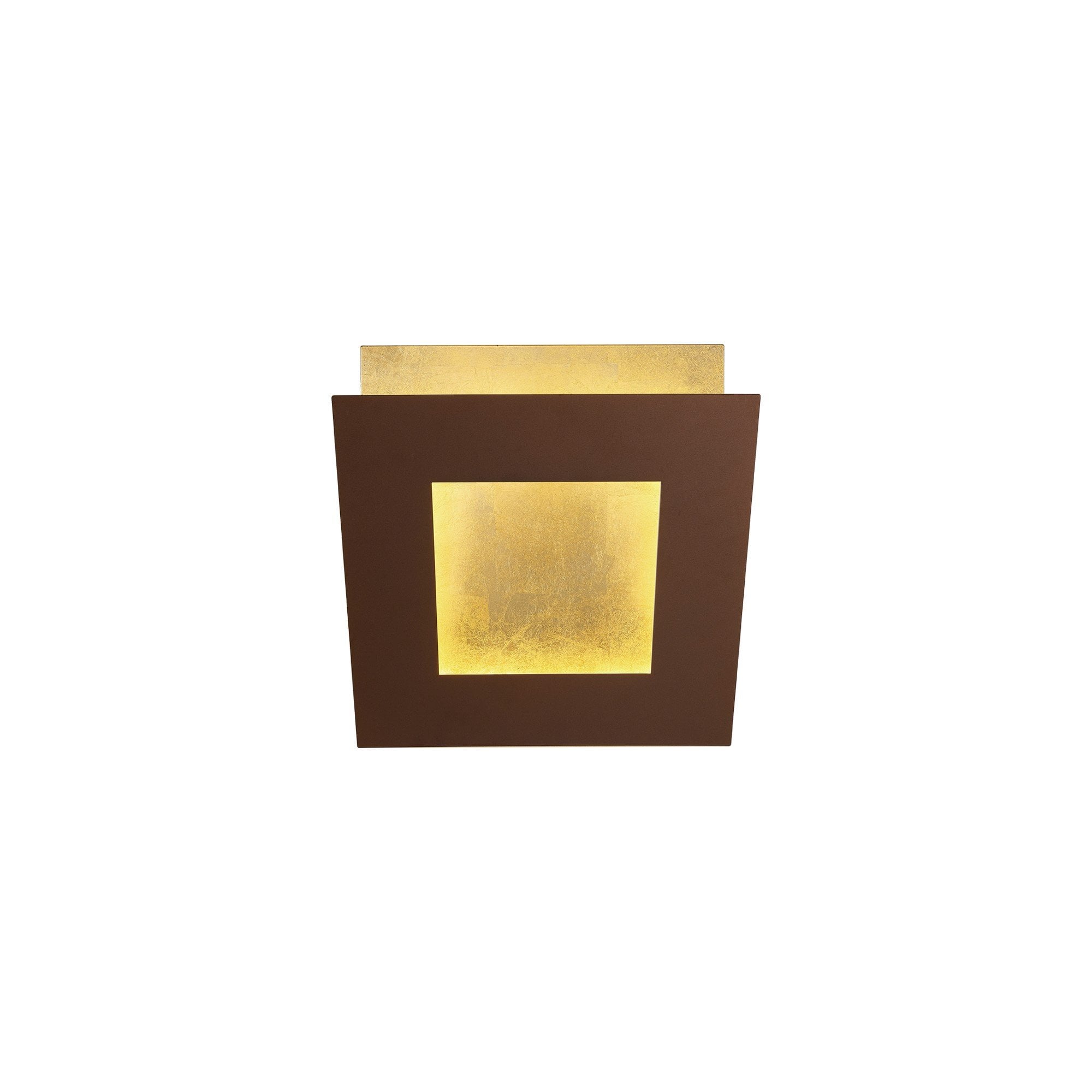 M8113 Dalia 14cm Wall Lamp 12W LED Gold/Rust Brown