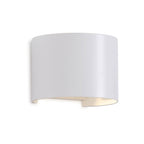 M7646 Davos Outdoor Round Wall Lamp 2 x 6W LED Sand White