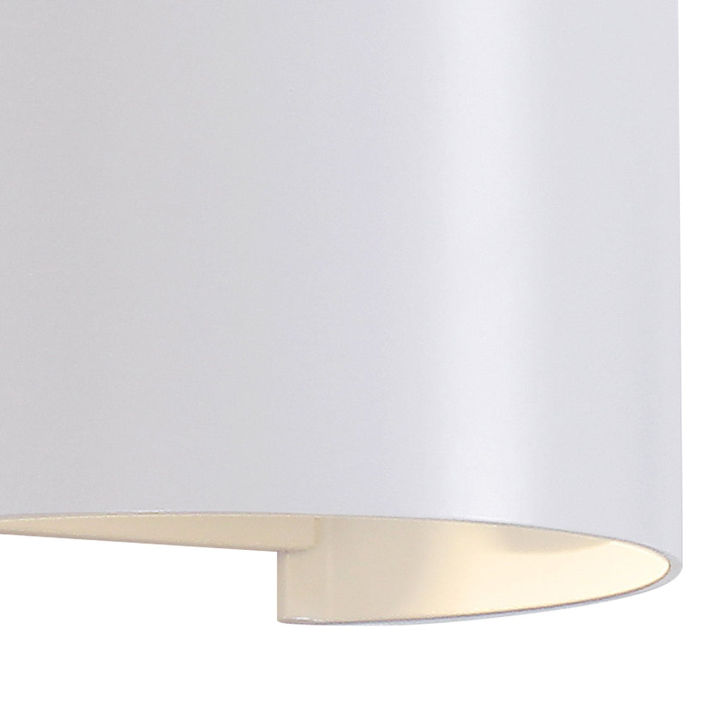 M7646 Davos Outdoor Round Wall Lamp 2 x 6W LED Sand White