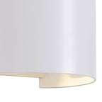 M7646 Davos Outdoor Round Wall Lamp 2 x 6W LED Sand White