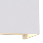 M7648 Davos Outdoor Square Wall Lamp 2 x 6W LED Sand White