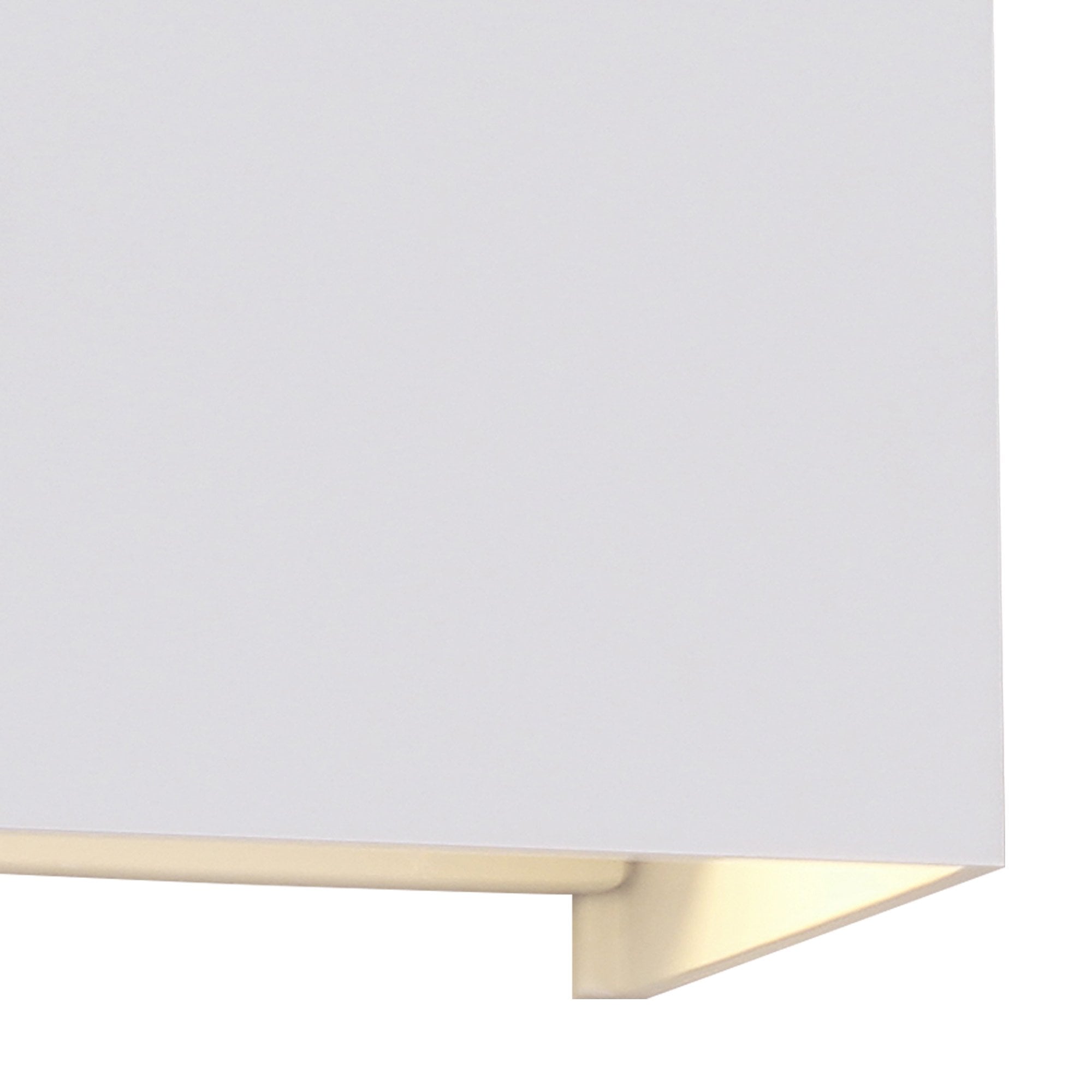 M7648 Davos Outdoor Square Wall Lamp 2 x 6W LED Sand White