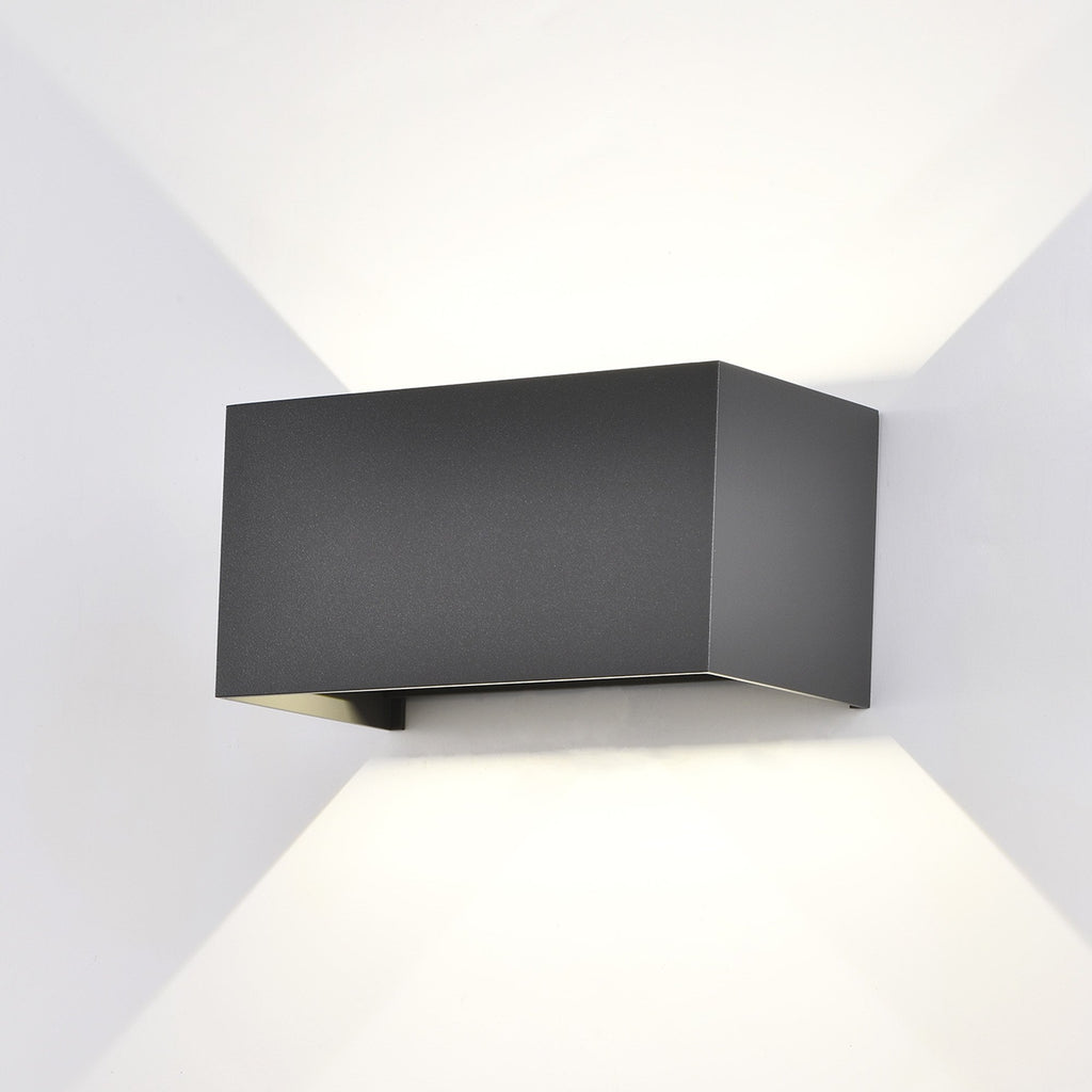 M7815 Davos Outdoor Rectangle Wall Lamp 4 x 6W LED Anthracite (S)