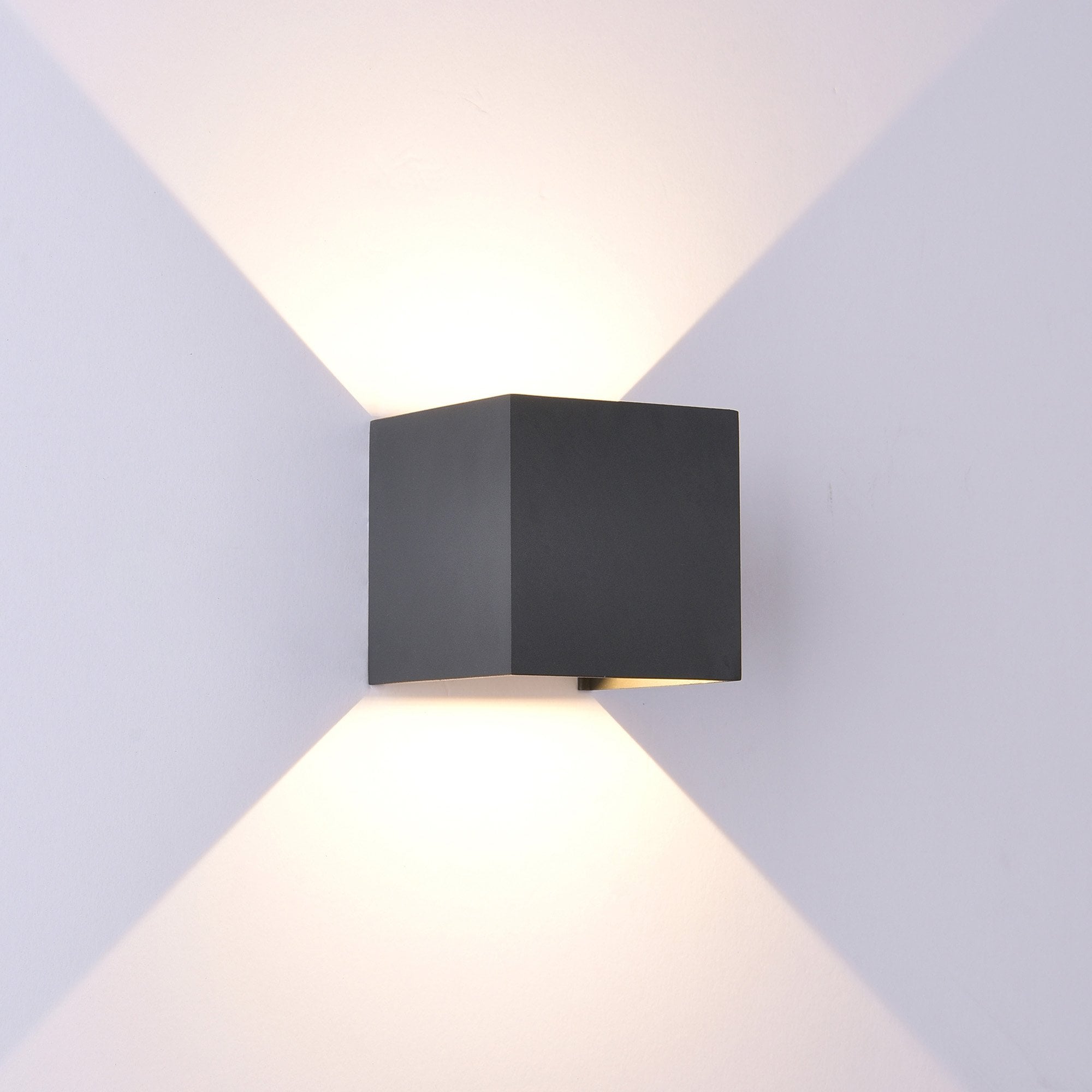 M7815 Davos Outdoor Rectangle Wall Lamp 4 x 6W LED Anthracite (S)