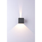 M7815 Davos Outdoor Rectangle Wall Lamp 4 x 6W LED Anthracite (S)
