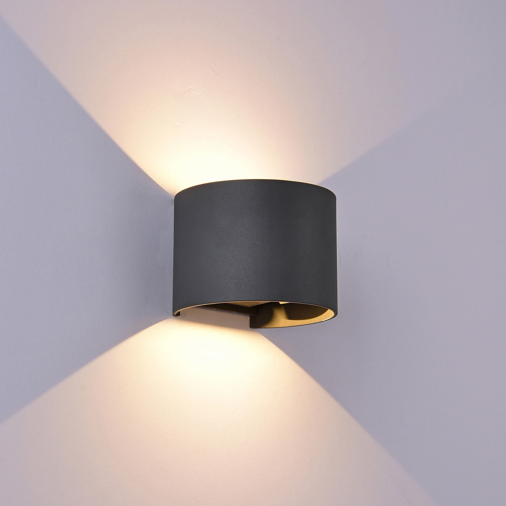 M7815 Davos Outdoor Rectangle Wall Lamp 4 x 6W LED Anthracite (S)