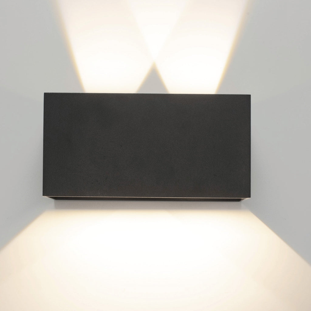 M7815 Davos Outdoor Rectangle Wall Lamp 4 x 6W LED Anthracite (S)